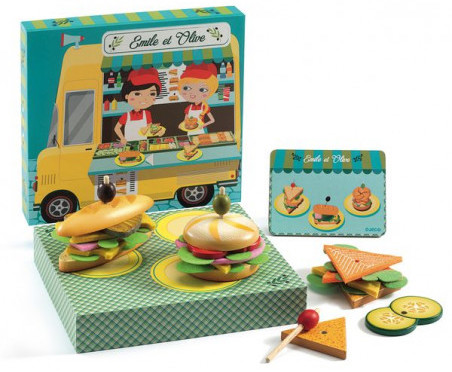 Boîte à hamburger Emile et Olive Djeco